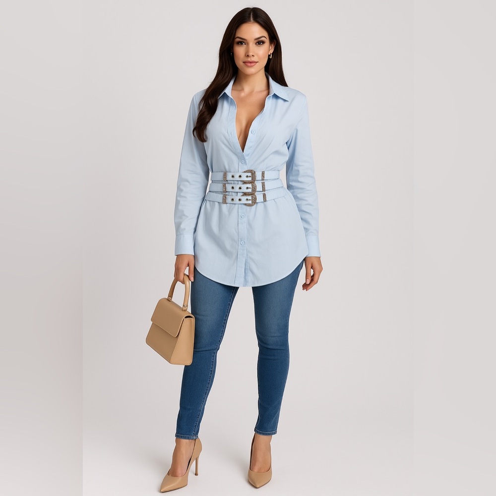 Light Blue Tunic Dress